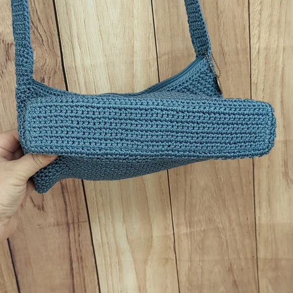 The Sak Blue Crochet Shoulder Bag - Picture 7 of 12